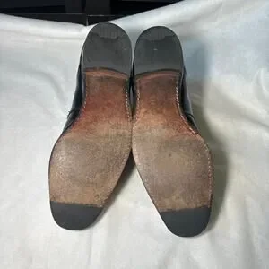 ALAN MCAFEE Black Monk Strap Shoes UK 10.5 US 11.5 Alan McAfee Dress Shoes for Men with Upper Leather Black for  main image 3